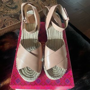 Tory Burch Bima Wedge Espadrille Sandal size 10